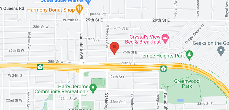 map of 219 E 26TH STREET